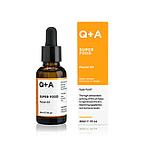 Мультивітамінна олія для обличчя з вітамінами A, C, E та F Q+A Super Food Facial Oil 30 мл, фото 4