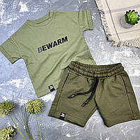 Дитячий літній костюм шорти + футболка BEWARM Хакі/Хакі