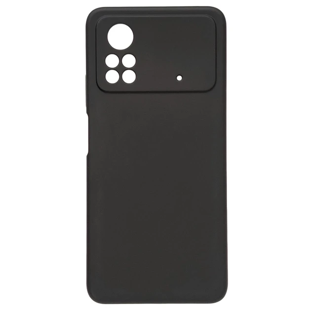Чохол Silicone case Camera Protective для Xiaomi Poco X4Pro Black (03) чорний