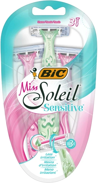 Станки для гоління BIC Miss Soleil Sensitive, на 3 леза (3шт.)