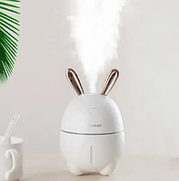 Увлажнитель воздуха с подсветкой Humidifier Rabbit LED 2в1 увлажнитель и ароматизатор Зайчик