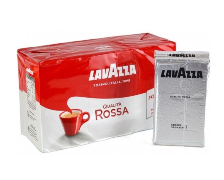 Кава мелена Lavazza Qualita Rossa 250гр Італія внутрішній ринок Лавацца Росса