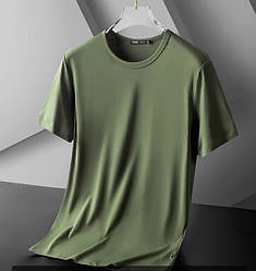 Чоловіча футболка 100% Бавовна Марка "DOOMILAI" Арт.1502(хакий)