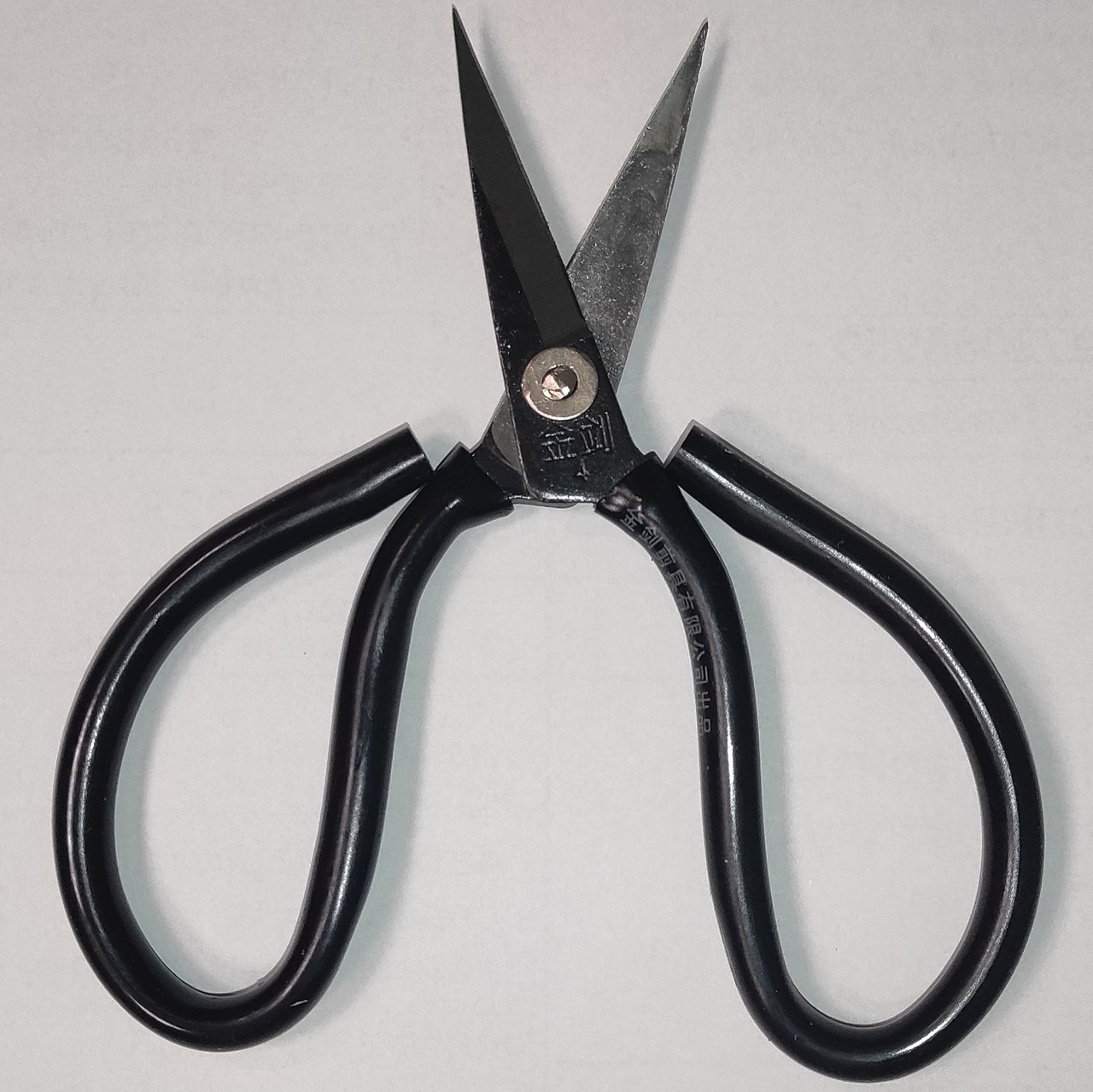 Ножиці для шкіри 150мм прогумована ручка коване залізо SK5, 58 HRC, LDH-4 (6108), фото 1