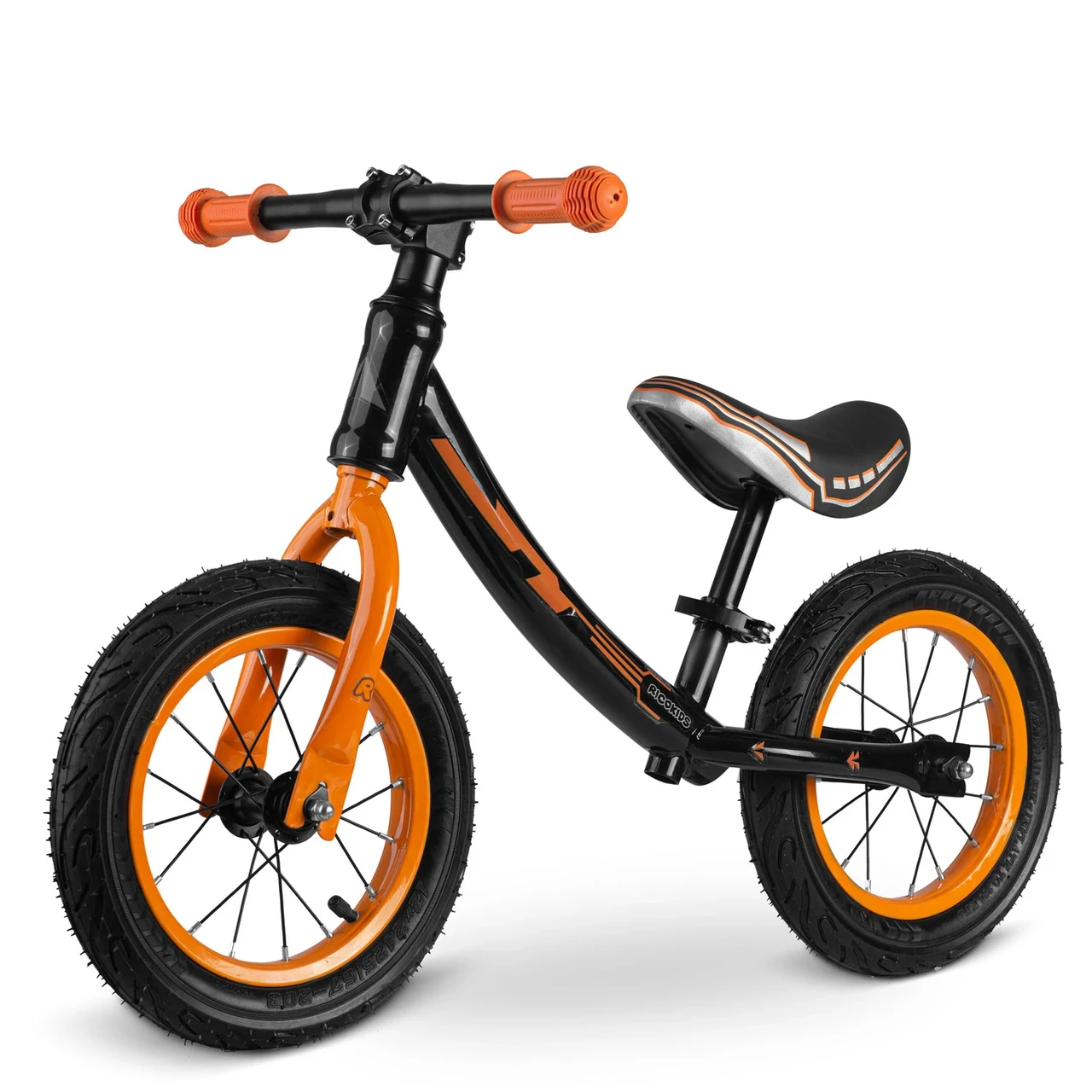 Дитячий біговел Ricokids RK-601 чорно-жовтогарячий Польща