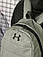 Рюкзак міський спортивний under armour чоловічий жіночий сірий портфель повсякденний сумка андер армур, фото 11