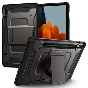 Чохол Spigen Tough Armor Pro Gunmental для Galaxy Tab S7 | S8 ACS01605