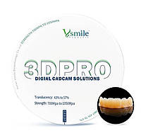 Цирконієві диски 20mm 3D Plus PRO Multi 6шарів 1050 - 700Mpa 43% - 57%
