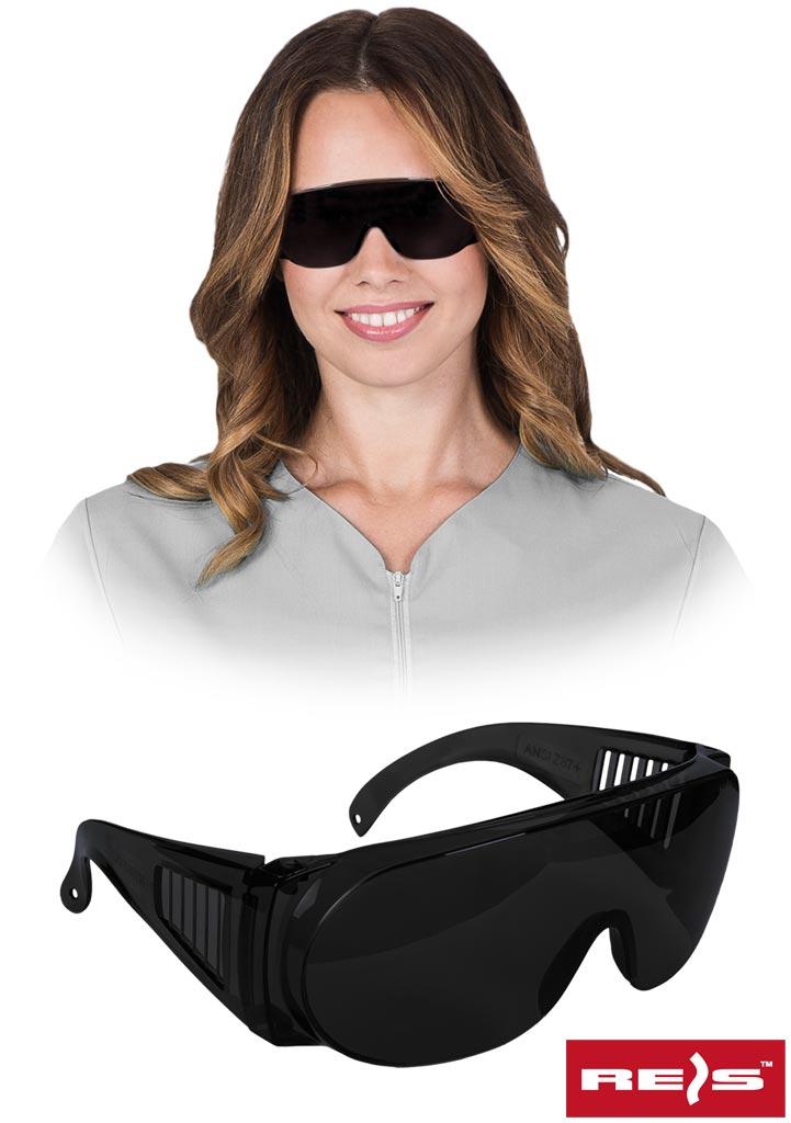 Протиосколкові захисні окуляри GOG-ICER-DARK B UNI, фото 1