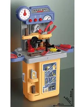 Дитячий ігровий набір інструментів юний будівельник 8022 валіза будівельник + Подарунок