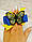Бантик з метеликом  на резинці. Ручна  работа., фото 4