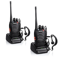 Комплект рацій Baofeng BF-888S з гарнітурою комплект 2шт розетка + usb, фото 6