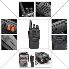 Комплект рацій Baofeng BF-888S з гарнітурою комплект 2шт розетка + usb, фото 3