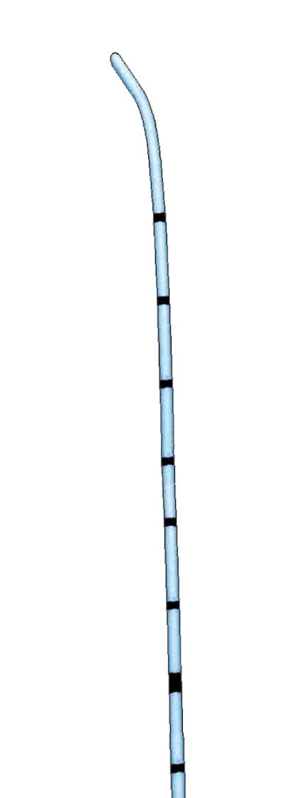 Уретральний катетер, тип Тієман, СН6, 70см, вигнутий закритий кінчик