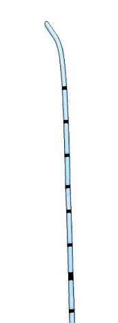 Уретральний катетер, тип Тієман, СН6, 70см, вигнутий закритий кінчик, фото 2