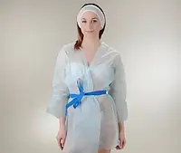 Халат кимоно с поясом Doily L/XL из спанбонда, голубой