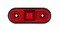 Фонарь габаритный боковой 4 LED красный (115х45 мм) 12-24V
