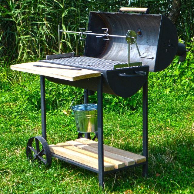 Мангал гриль барбекю Троян із кришкою та рожном, фото 1