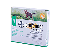 Профендер капли на холку от глистов для кошек 0.5 - 2.5 кг (1 пипетка 0.35 мл), Bayer