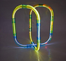 Світні трубопровідні перегони CHARIOTS SPEED PIPES/ трубопровідний автотрек/перегоновий трек 27 деталей, фото 4