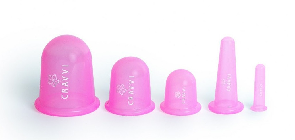 Банки гумові CRAVVI для вакуумного масажу No5, рожевий, Польща, фото 1