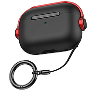 Силиконовый чехол Primo Headphone для AirPods Pro 2 - Black/Red