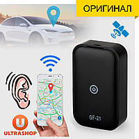 Лучший Мини GPS-трекер QZT GF-21 Pro Original с Микрофоном Прослушка Диктофон с записью на флешку GSM Жучок