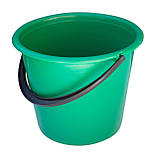 Відро пластикове 5 літрів кольорове з кришкою Ø 23.5 см h=19.5 см (ПРОМСАНТЕХПЛАСТ), фото 3
