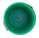 Відро пластикове 5 літрів кольорове з кришкою Ø 23.5 см h=19.5 см (ПРОМСАНТЕХПЛАСТ), фото 4