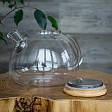 Заварювальний чайник на 1,5 літра термостійке скло Ardesto AR3015GBI, фото 4