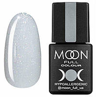 Гель-лак Moon Full Opal color №509 полупрозрачный светло-сиреневый с разноцветным шиммером, 8 мл