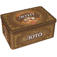 Настольная игра Лото Игра для компании настольная Лото в металлической коробке с мешочком От 8-ми лет