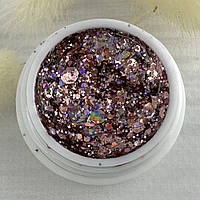Глиттерный гель (Glitter gel ) розовый хамелеон Sweet Nails Stars №19 5 грамм