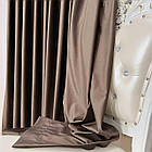 Оксамитові(велюрові) однотонні штори турецької якості. Колір:темно-коричневий, фото 6