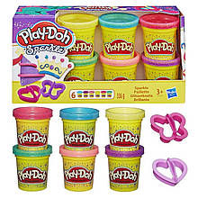 Play-Doh A5417 Плей-До набір пластиліну Блискуча колекція 6 кольорів