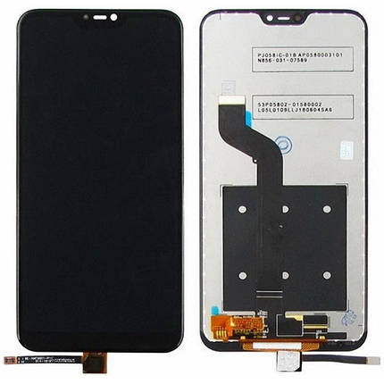 Дисплей для Xiaomi Redmi 6 Pro/Mi A2 Lite з чорним тачскрином, фото 1