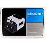Рахункова машинка з подвійною детекцією магнітною ультрафіолетовою Bill Counter 555 лічильник банкнот детектор валют, фото 7