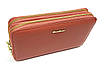 Жіночий шкіряний гаманець - клатч Cardinal 19 х 4.5 х 11 см Великий Рожевий, фото 5