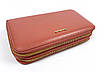 Жіночий шкіряний гаманець - клатч Cardinal 19 х 4.5 х 11 см Великий Рожевий, фото 4