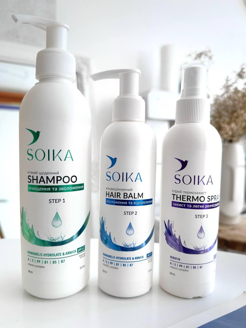 Набір для відновлення волосся Soika (3 в 1), фото 1