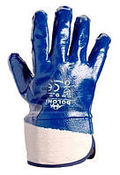 Перчатки трикотажные DOLONI 861 синие, с нитриловым покрытием (XXL)