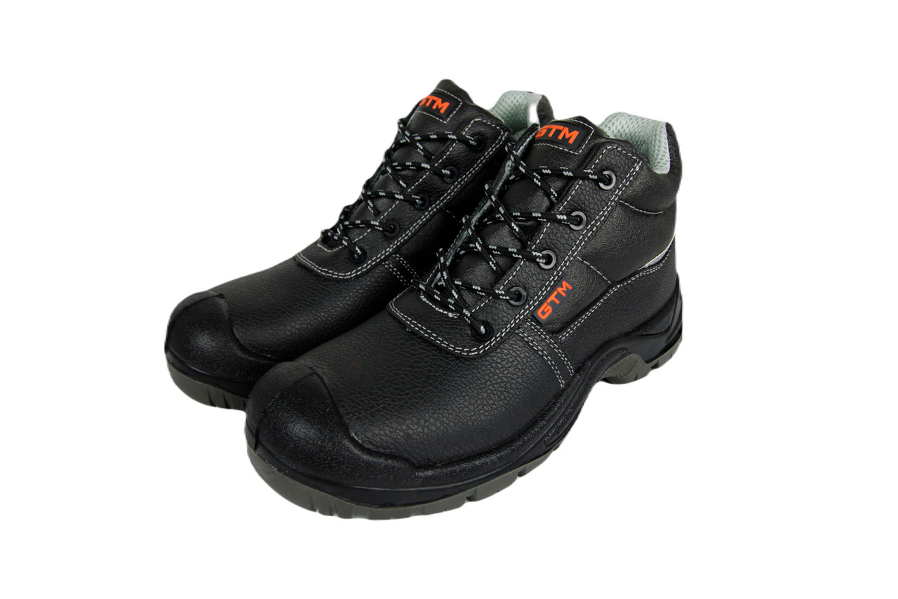 Шкіряні робочі черевики з композитним носком GTM SM-071 Євростандарт