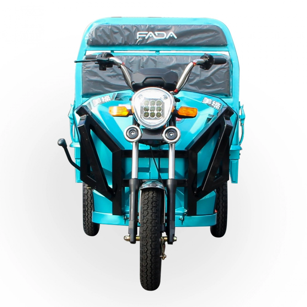Электротрицикл грузовой трехколесный Электроскутер FADA ПОНИ 800W фада пони Синий - фото 3 - id-p1835714918