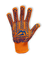 Перчатки рабочие Vulkan 5612LUX, оранжевые с ПВХ точкой (XL)