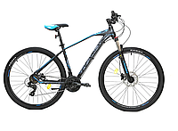 Велосипед горный 29" Crosser LAVA 18 рама 21s SHIMANO+Hydra Cиний