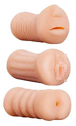 Мастурбатори для чоловіків Вагіна дупа в роті встановлене тріо