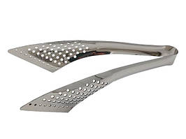 Щипці кухонні з нержавіючої сталі для м'яса та овочів салату універсальні Щипці для кухні металеві L 24 cm