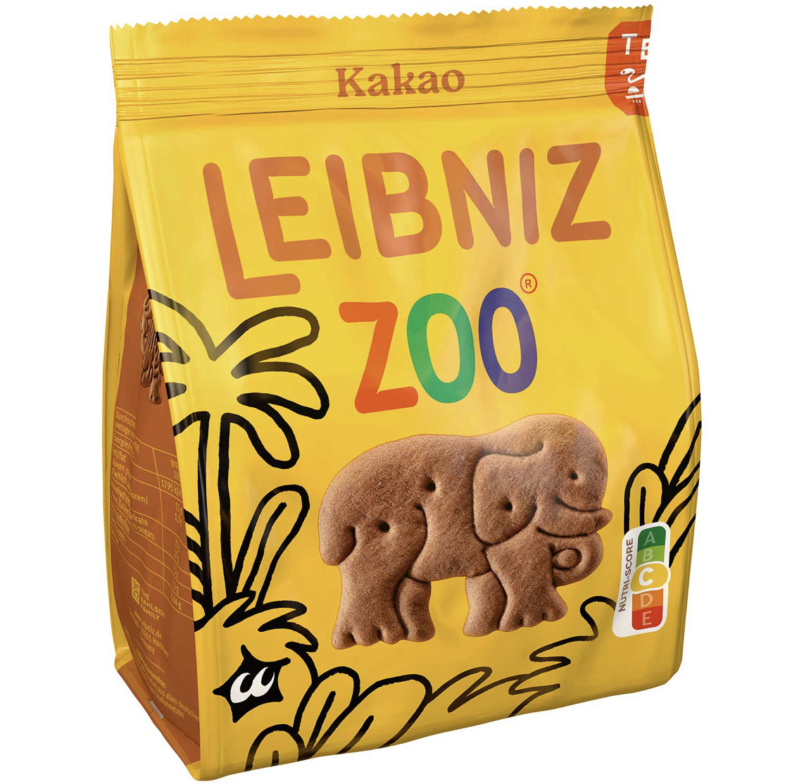 Leibniz Zoo Original Печиво звірята шоколадне 125g, фото 1