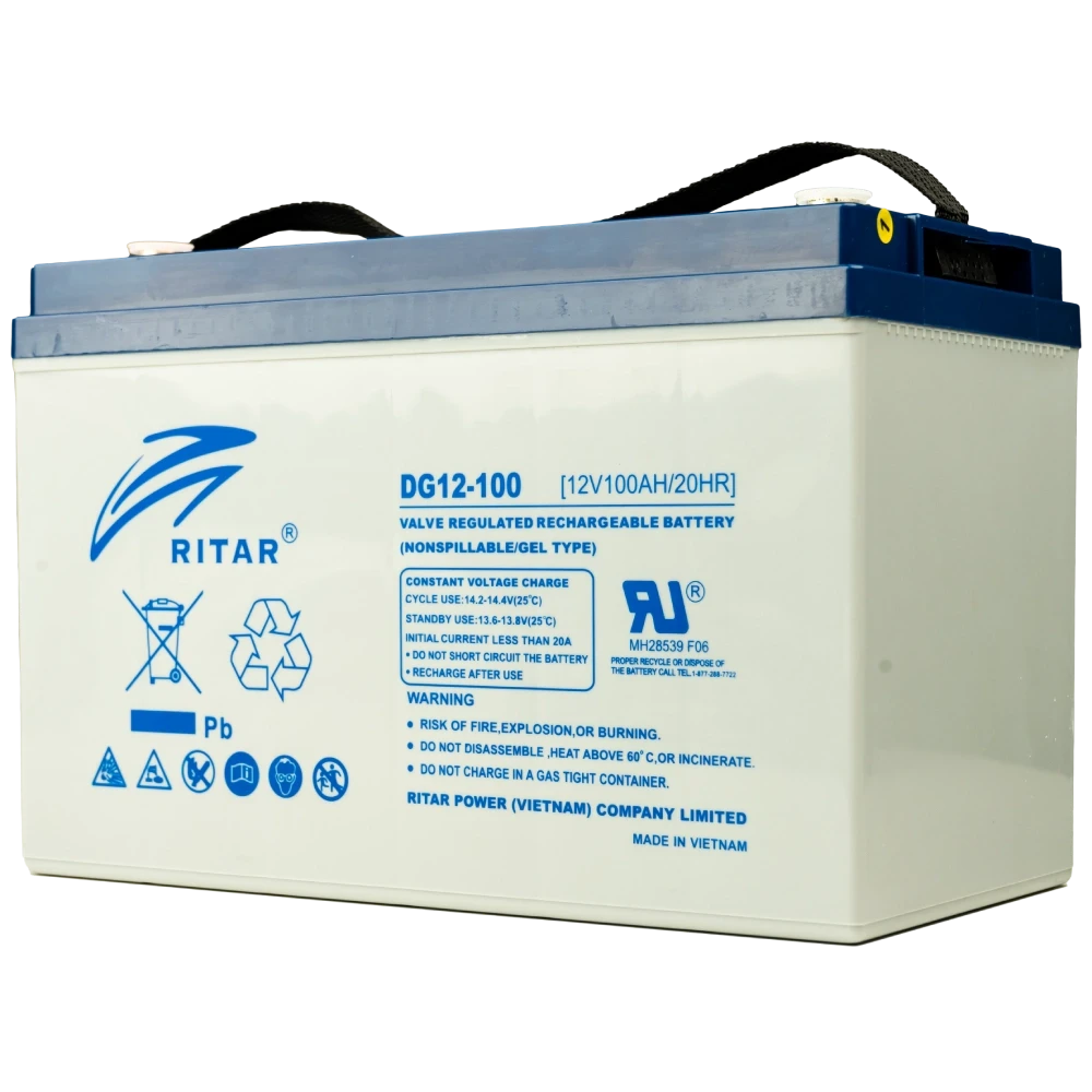 Ritar DG12-100 100А•год 12 В гелева Свинцево-кислотна батарея