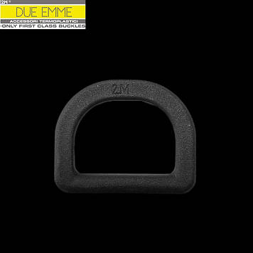 Напівкільце у формі D 2M Warrior OS 25мм чорний ацеталь